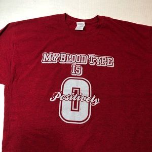 Osu Buckeyes my blood type is O positive Ohio